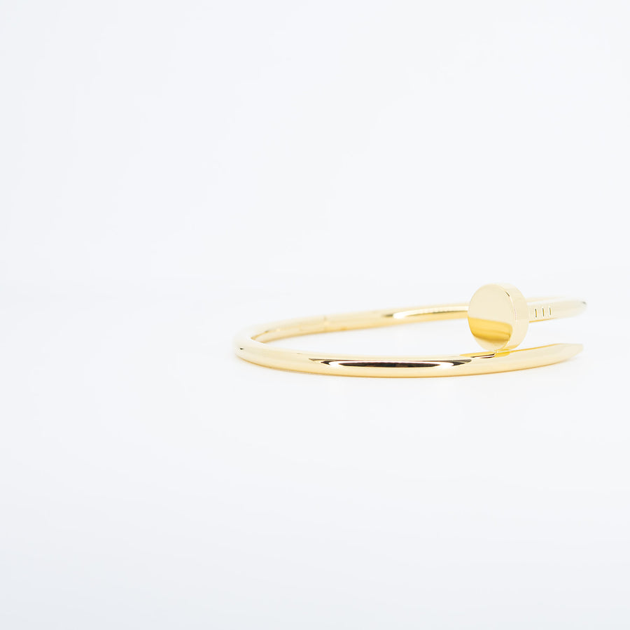 กำไลข้อมือ Cartier Juste Un Clou Bracelet 18K Yellow Gold Size 17# (Used) #vrcab 7357