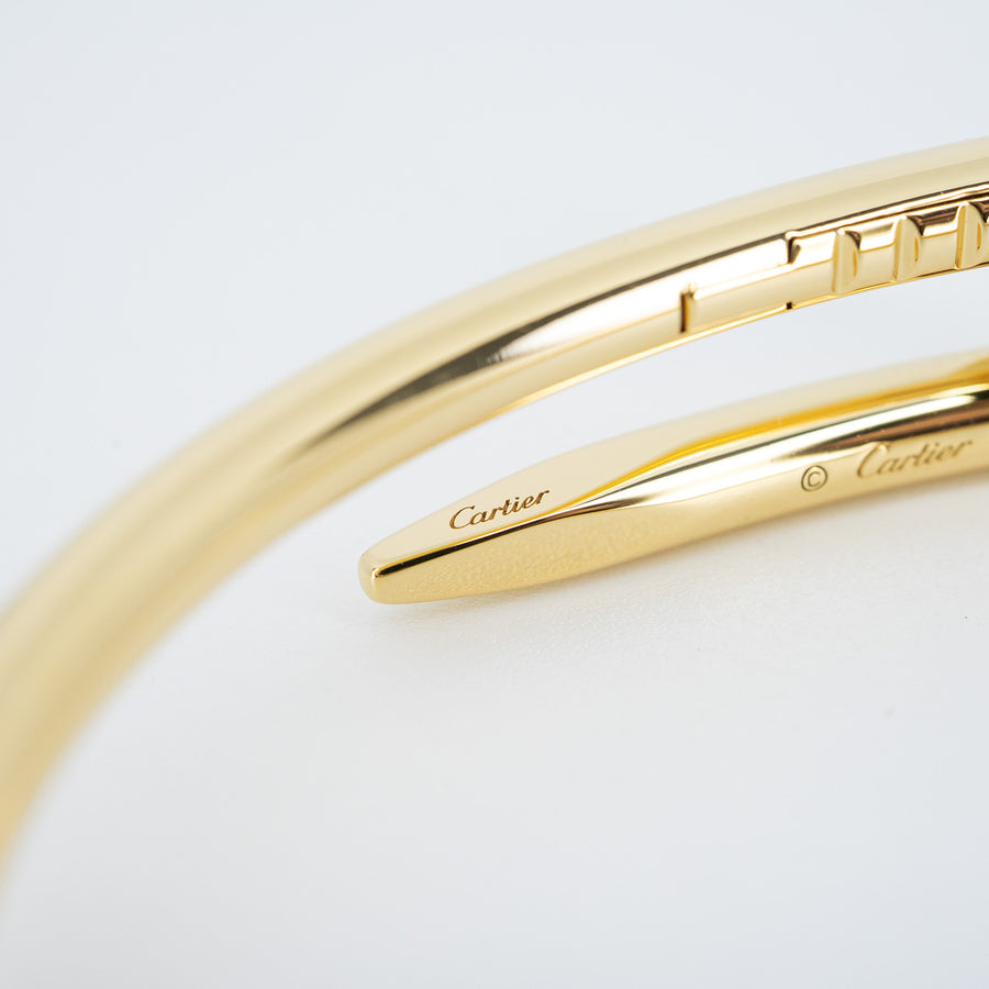 กำไลข้อมือ Cartier Juste Un Clou Bracelet 18K Yellow Gold Size 17# (Used) #vrcab 7357