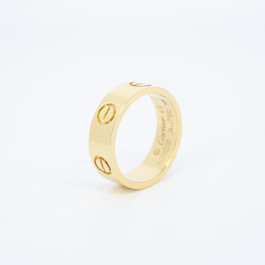 แหวน Cartier Love Ring 18K Yellow Gold Size 49# (Used) #vrcarimt 7354