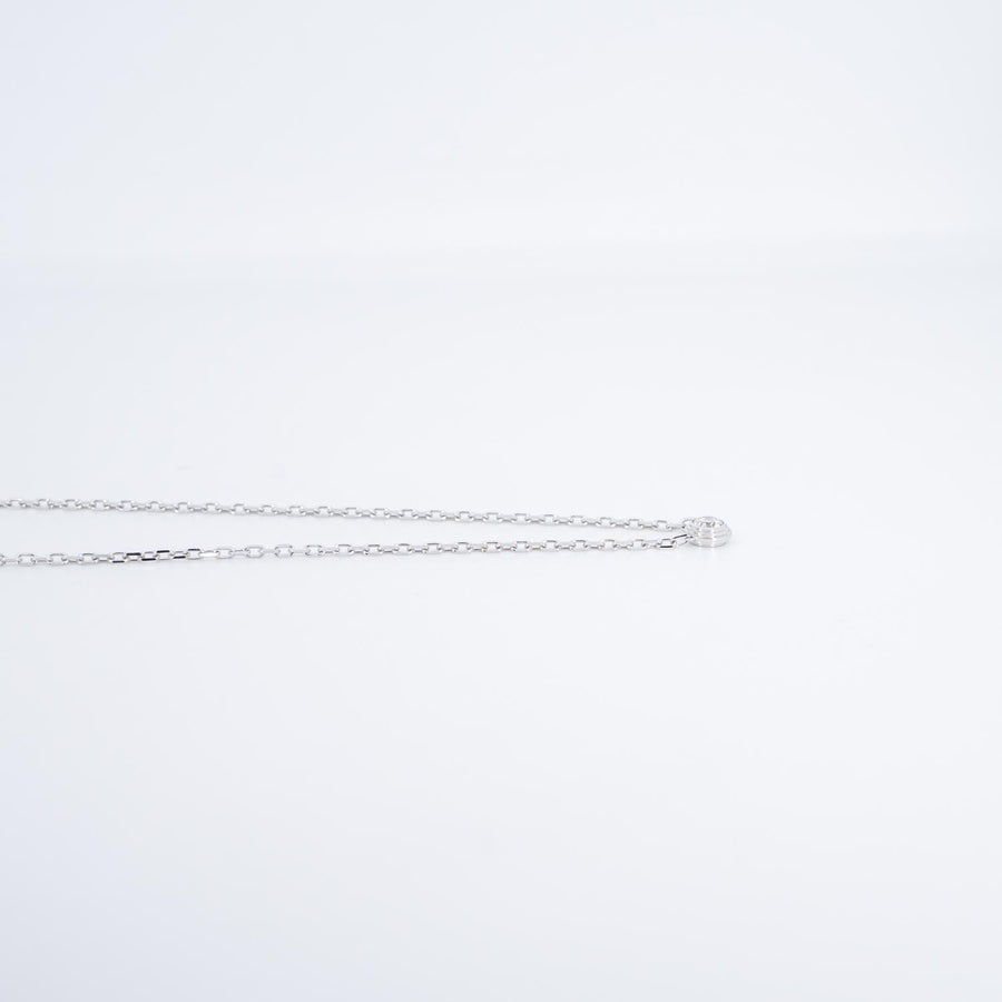 สร้อยและจี้ Cartier D'Amour necklace, small model 18K White Gold Size 41.5-45cm.# (Used) #vrcanl 7321
