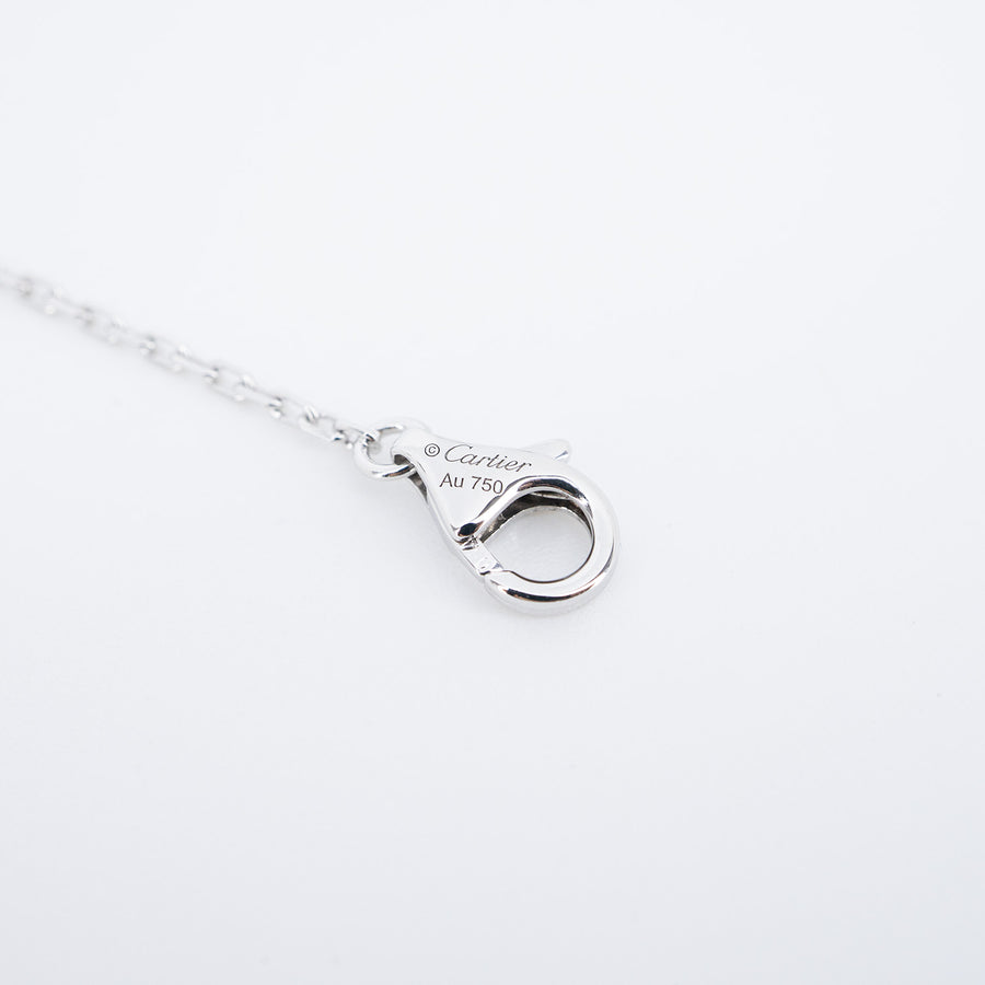 สร้อยและจี้ Cartier D'Amour necklace, small model 18K White Gold Size 41.5-45cm.# (Used) #vrcanl 7321