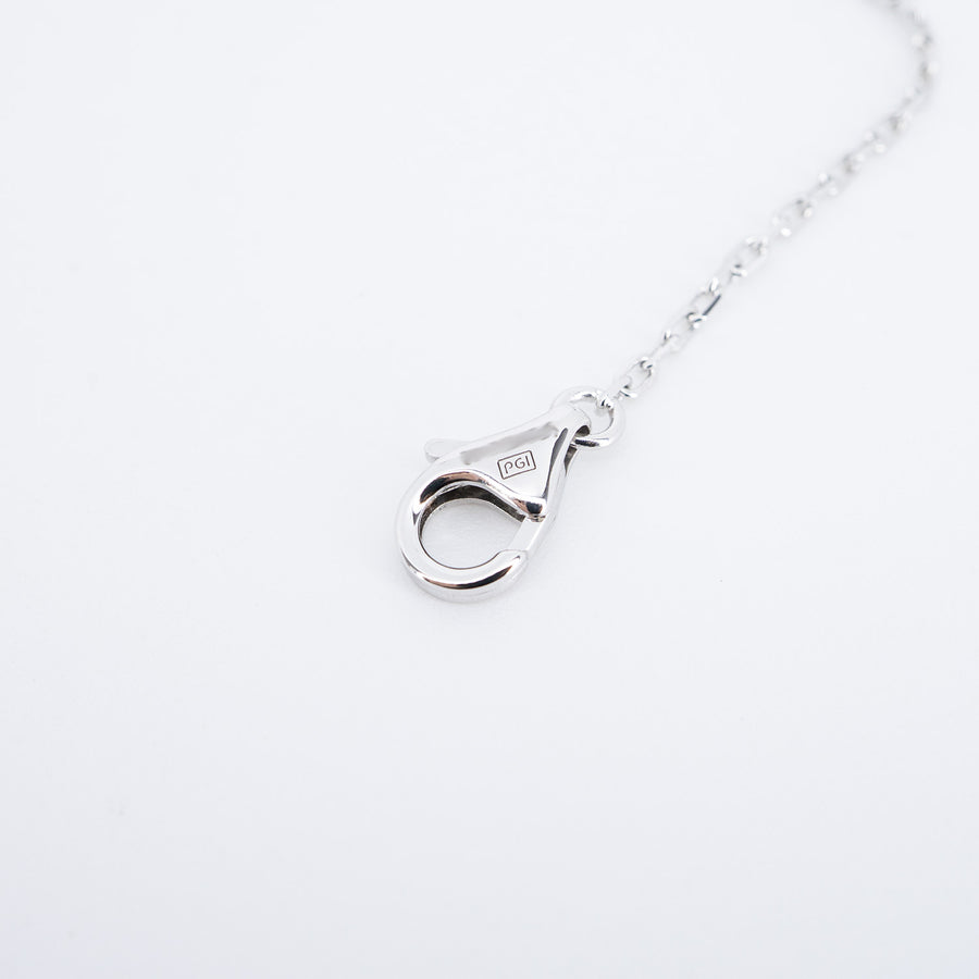 สร้อยและจี้ Cartier D'Amour necklace, small model 18K White Gold Size 41.5-45cm.# (Used) #vrcanl 7321