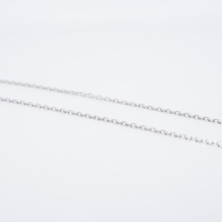 สร้อยและจี้ Cartier Love Necklace, Paved 18K White Gold Size 37-40.5cm.# (Used) #vrcanlimt 7340