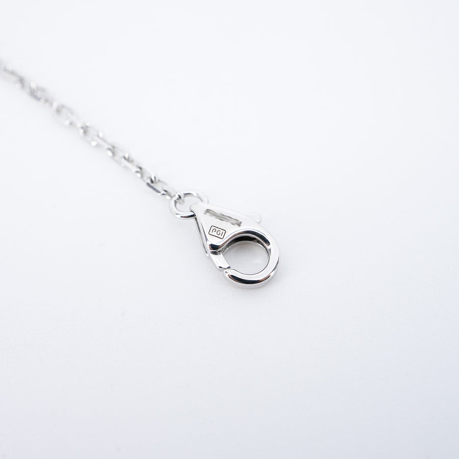 สร้อยและจี้ Cartier Love Necklace, Paved 18K White Gold Size 37-40.5cm.# (Used) #vrcanlimt 7340