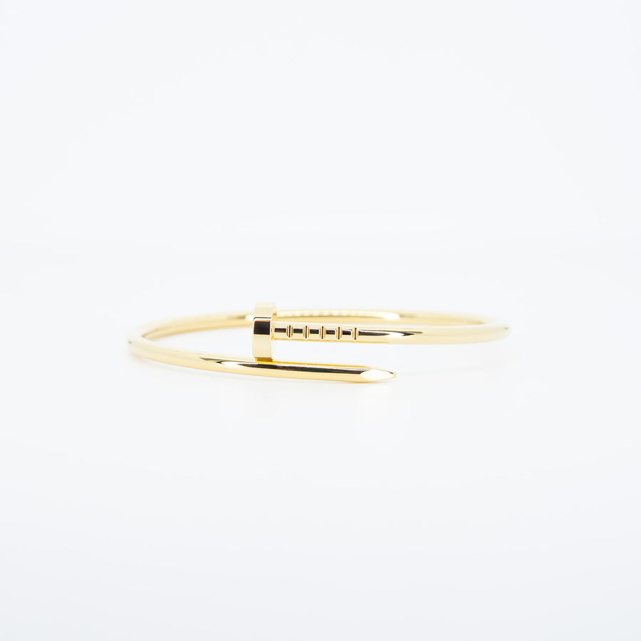 กำไลข้อมือ Cartier Juste Un Clou Bracelet small model 18KYellow Gold Size 14# (Used) #vrcab 7358