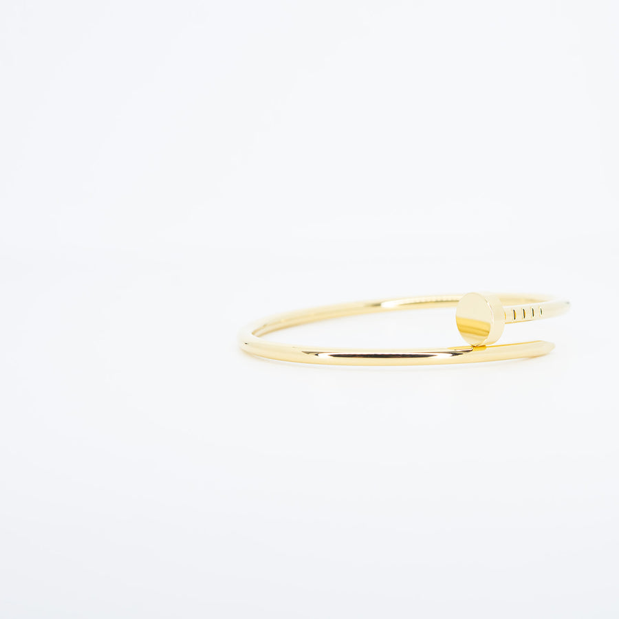 กำไลข้อมือ Cartier Juste Un Clou Bracelet small model 18KYellow Gold Size 14# (Used) #vrcab 7358