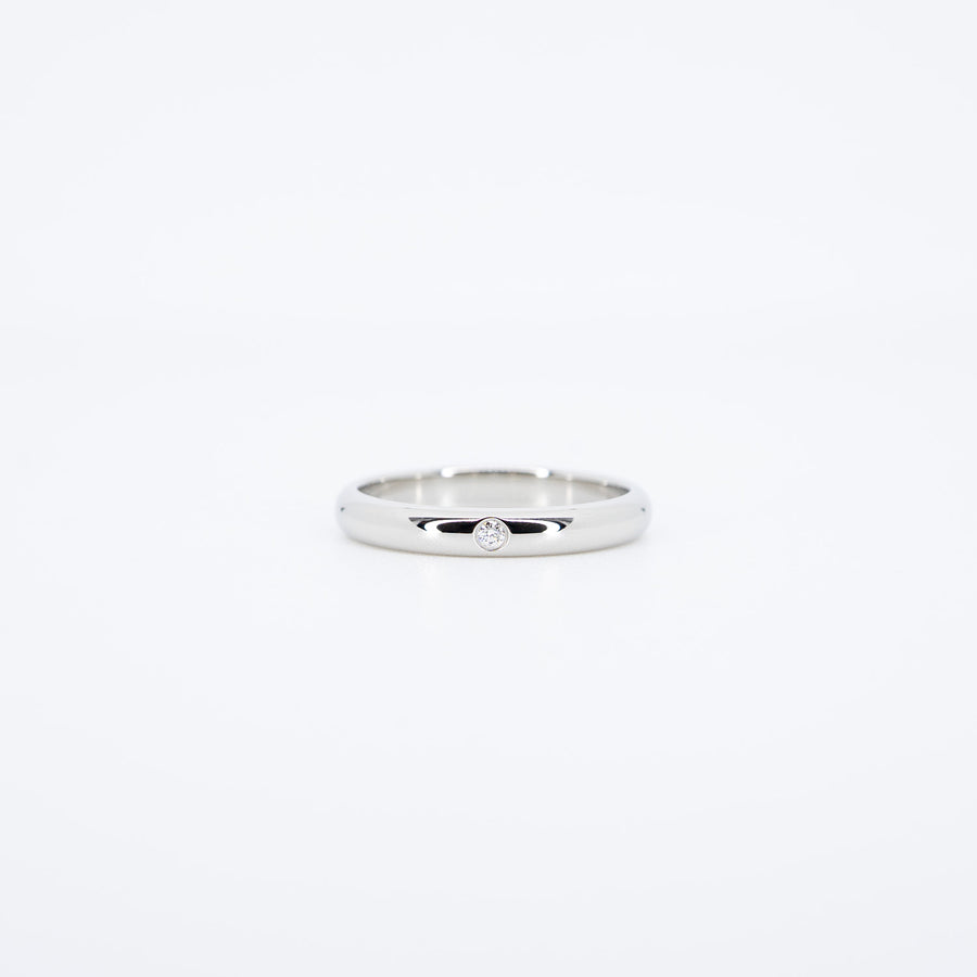 แหวน Cartier 1895 Band with Diamond Platinum950 Size 46# (Used) #vrcar 7360