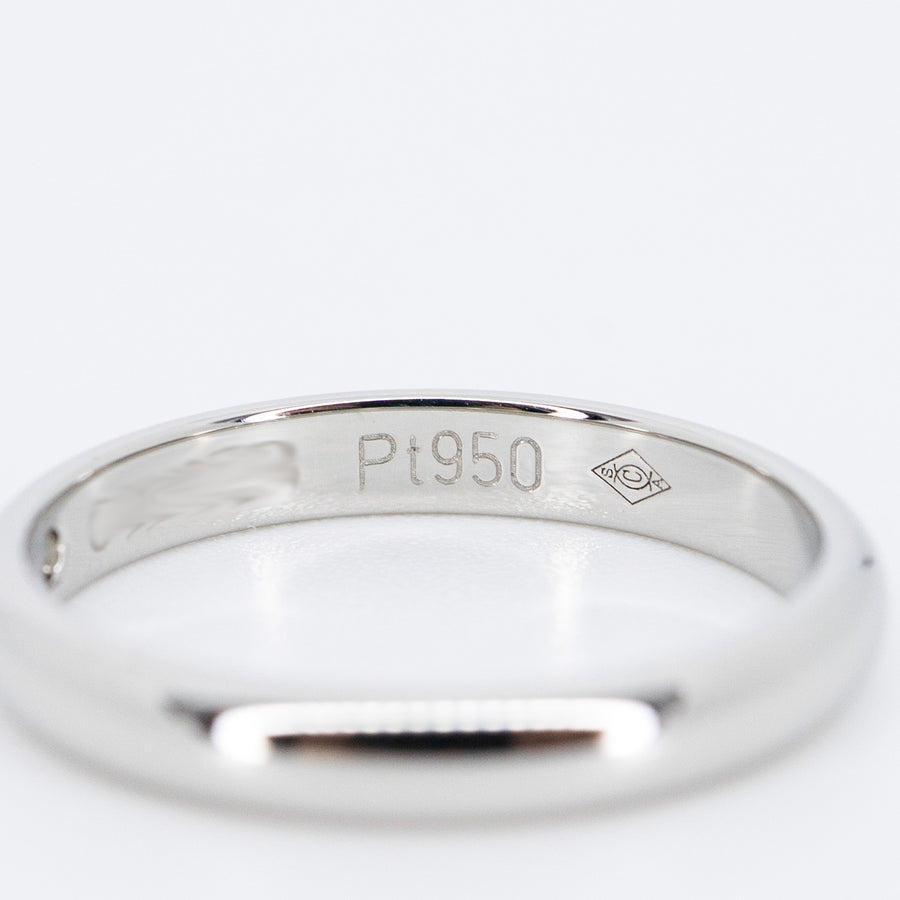 แหวน Cartier 1895 Band with Diamond Platinum950 Size 46# (Used) #vrcar 7360