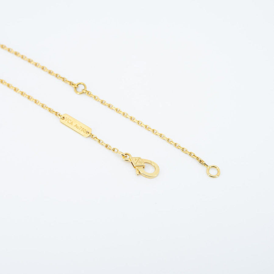 สร้อยและจี้ Van Cleef & Arpels Vintage Alhambra Pendant, Malachite 18K Yellow Gold Size 38-42cm.# (Used) #vrvanlimt 7384