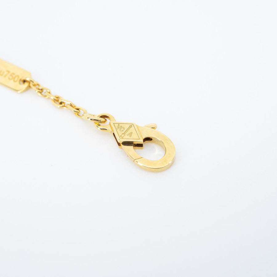 สร้อยและจี้ Van Cleef & Arpels Vintage Alhambra Pendant, Malachite 18K Yellow Gold Size 38-42cm.# (Used) #vrvanlimt 7384