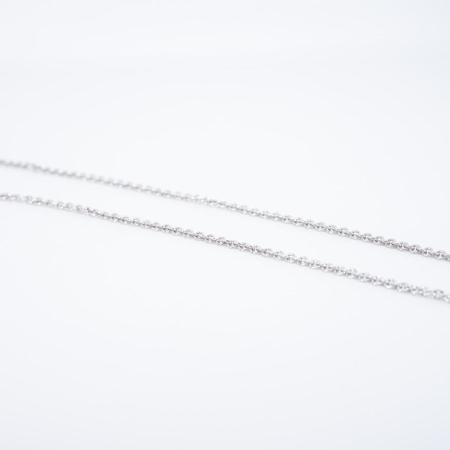 สร้อยและจี้ Bvlgari B.zero1 necklace and pendant 18K White Gold Size 51-56.5cm. (ต่อความยาวพิเศษ)# (Used) #vrbv 0948