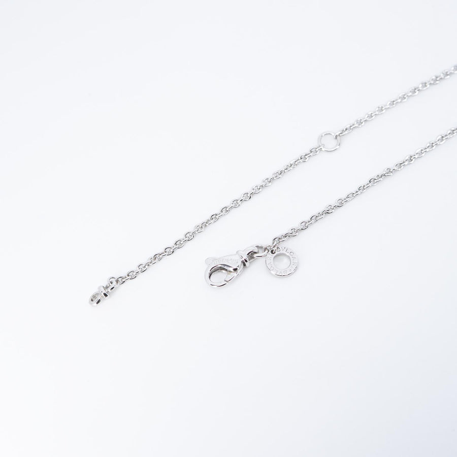สร้อยและจี้ Bvlgari B.zero1 necklace and pendant 18K White Gold Size 51-56.5cm. (ต่อความยาวพิเศษ)# (Used) #vrbv 0948