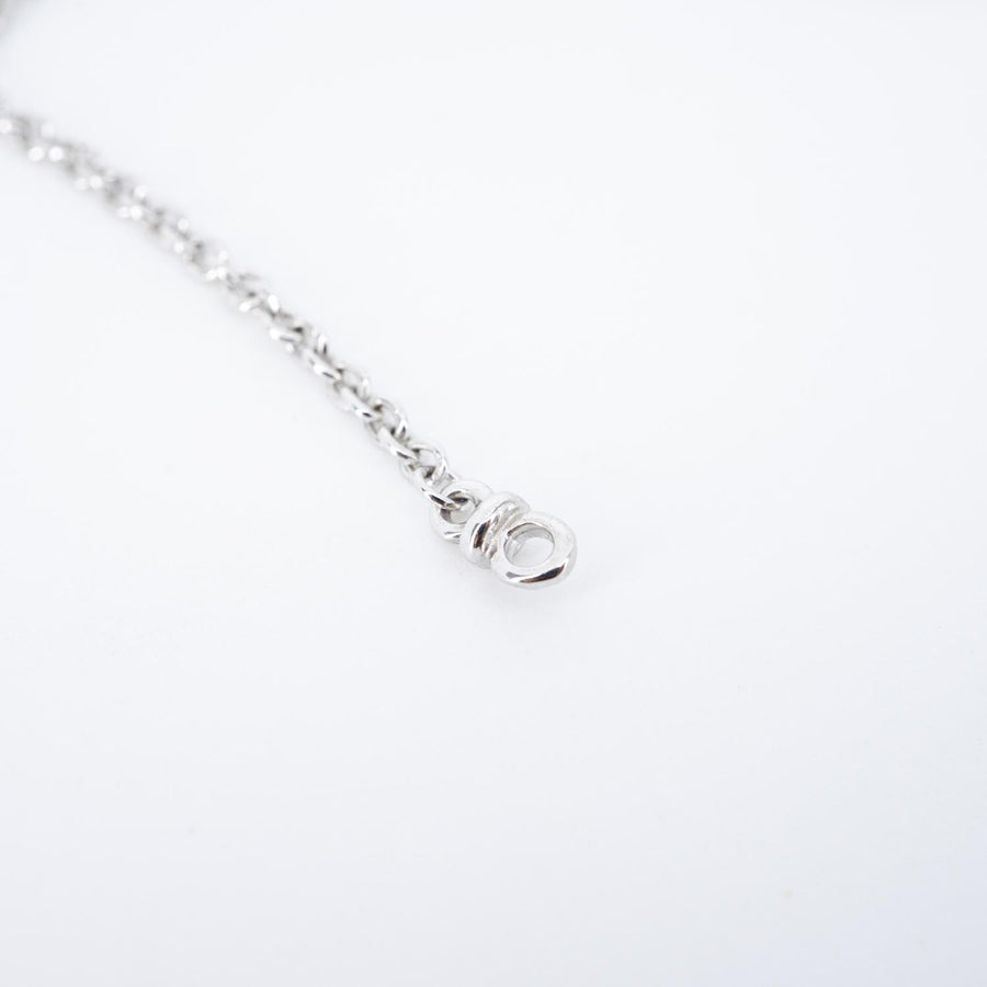 สร้อยและจี้ Bvlgari B.zero1 necklace and pendant 18K White Gold Size 51-56.5cm. (ต่อความยาวพิเศษ)# (Used) #vrbv 0948