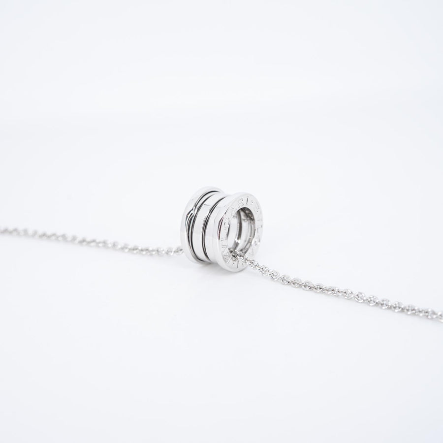 สร้อยและจี้ Bvlgari B.zero1 necklace and pendant 18K White Gold Size 38/42/45cm.# (Used) #vrbvnlimt 7379