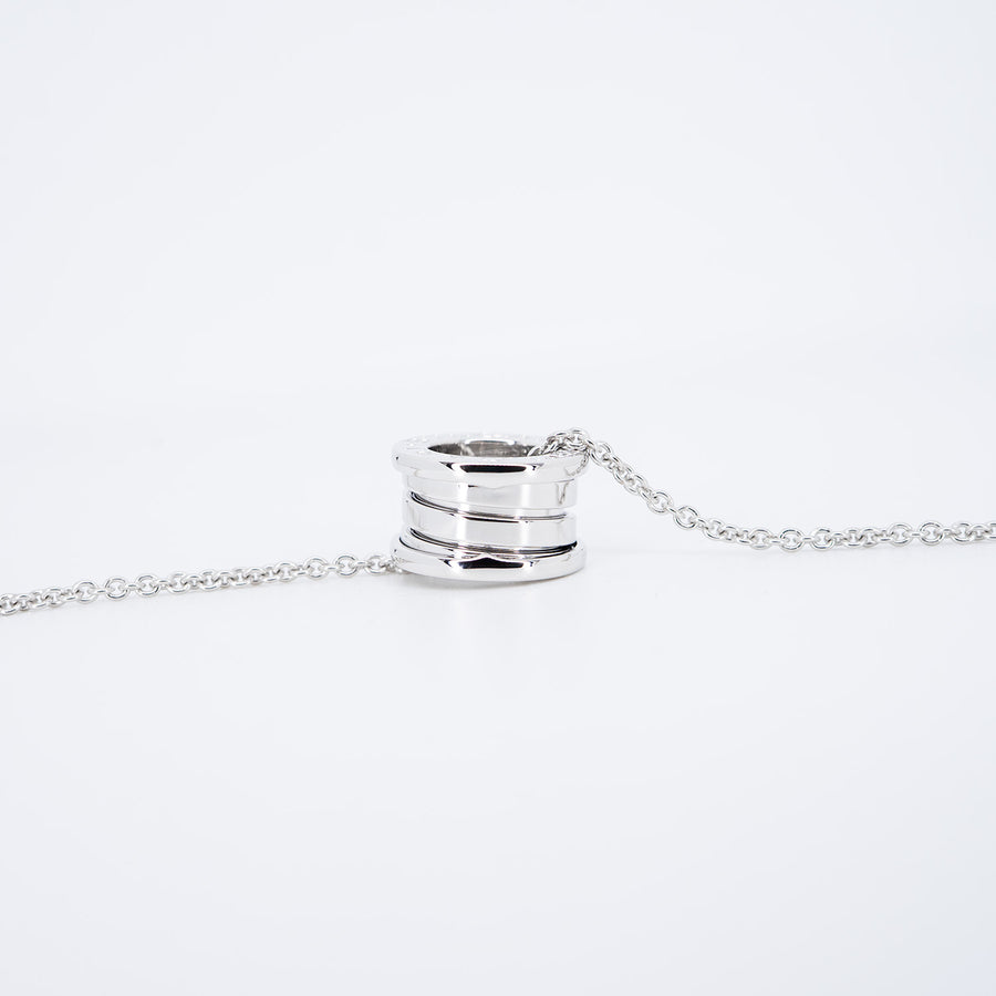 สร้อยและจี้ Bvlgari B.zero1 necklace and pendant 18K White Gold Size 38/42/45cm.# (Used) #vrbvnlimt 7379