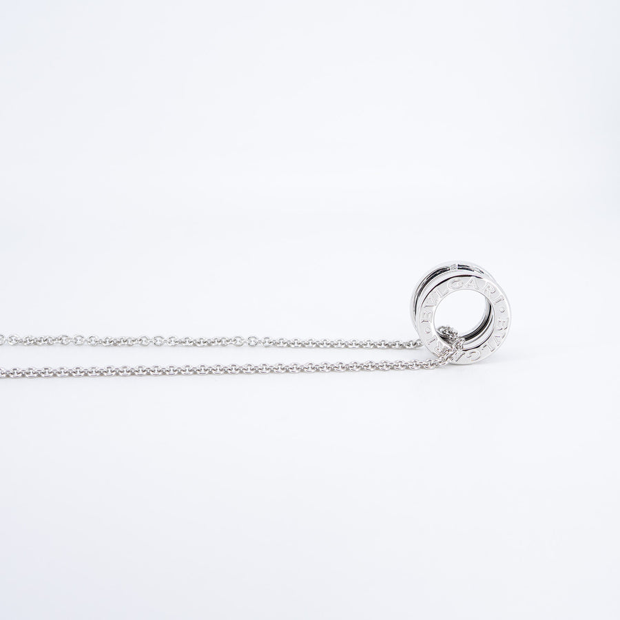 สร้อยและจี้ Bvlgari B.zero1 necklace and pendant 18K White Gold Size 38/42/45cm.# (Used) #vrbvnlimt 7379
