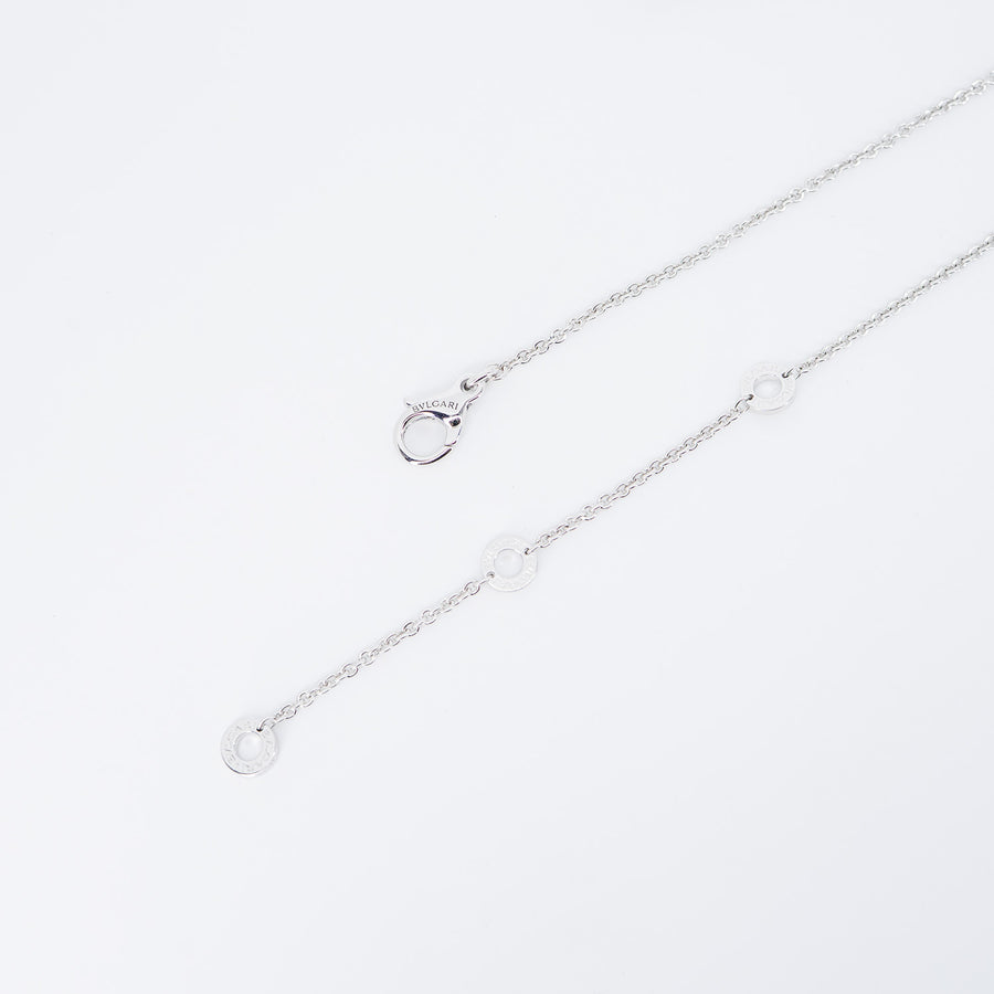 สร้อยและจี้ Bvlgari B.zero1 necklace and pendant 18K White Gold Size 38/42/45cm.# (Used) #vrbvnlimt 7379