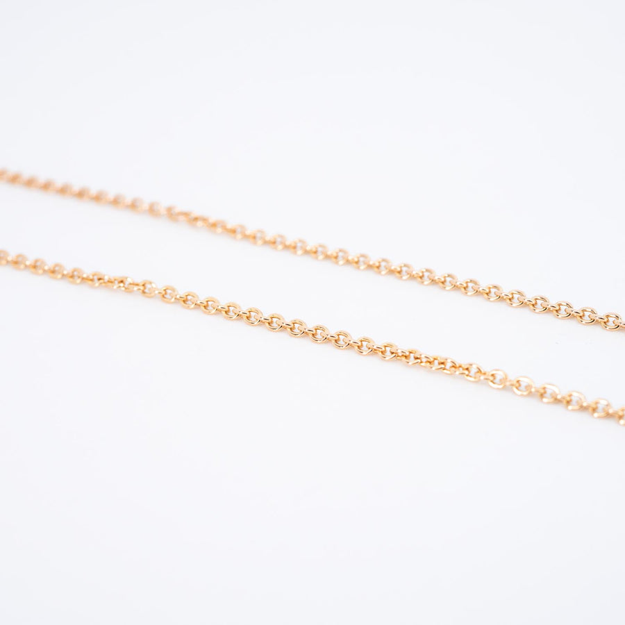 สร้อยและจี้ Bvlgari B.zero1 necklace and pendant 18K Rose Gold Size 39/41.5/44/46cm.# (Used) #vrbv 0947