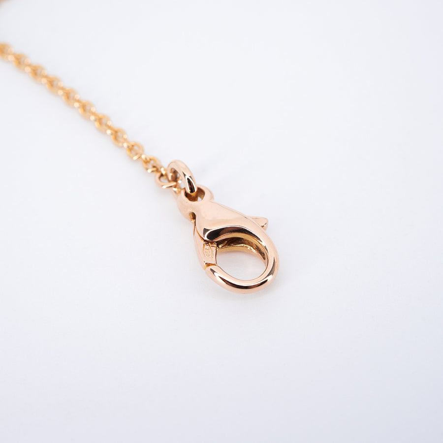 สร้อยและจี้ Bvlgari B.zero1 necklace and pendant 18K Rose Gold Size 39/41.5/44/46cm.# (Used) #vrbv 0947