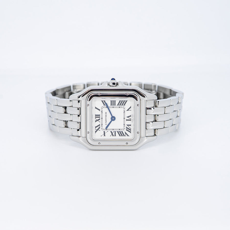 **Hold K.Aun**นาฬิกา Cartier Panthere de Cartier Watch, medium model Stainless Steel Size M# (Used) #vrcaw 7334