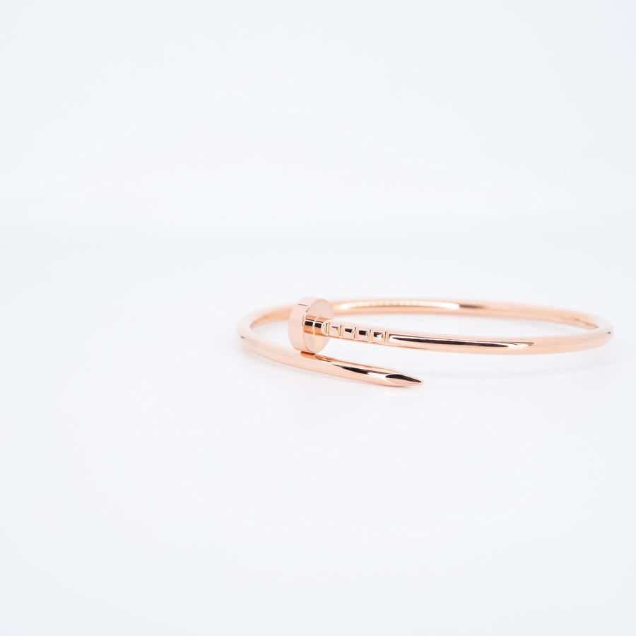 กำไลข้อมือ Cartier Juste Un Clou Bracelet, small model 18K Rose Gold Size 14# (Used) #vrcab 7377