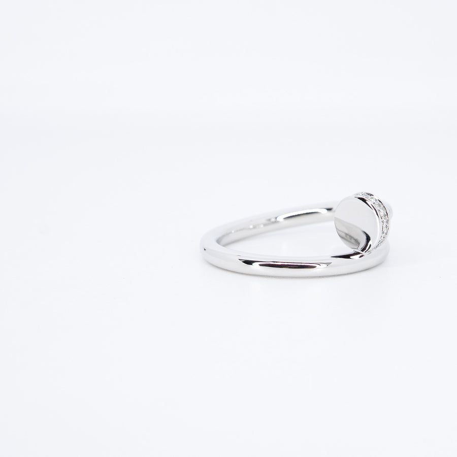 **hold k.b**แหวน Cartier Juste un Clou ring with Diamonds 18K White Gold Size 64# (Used) #vrcarimt 7383