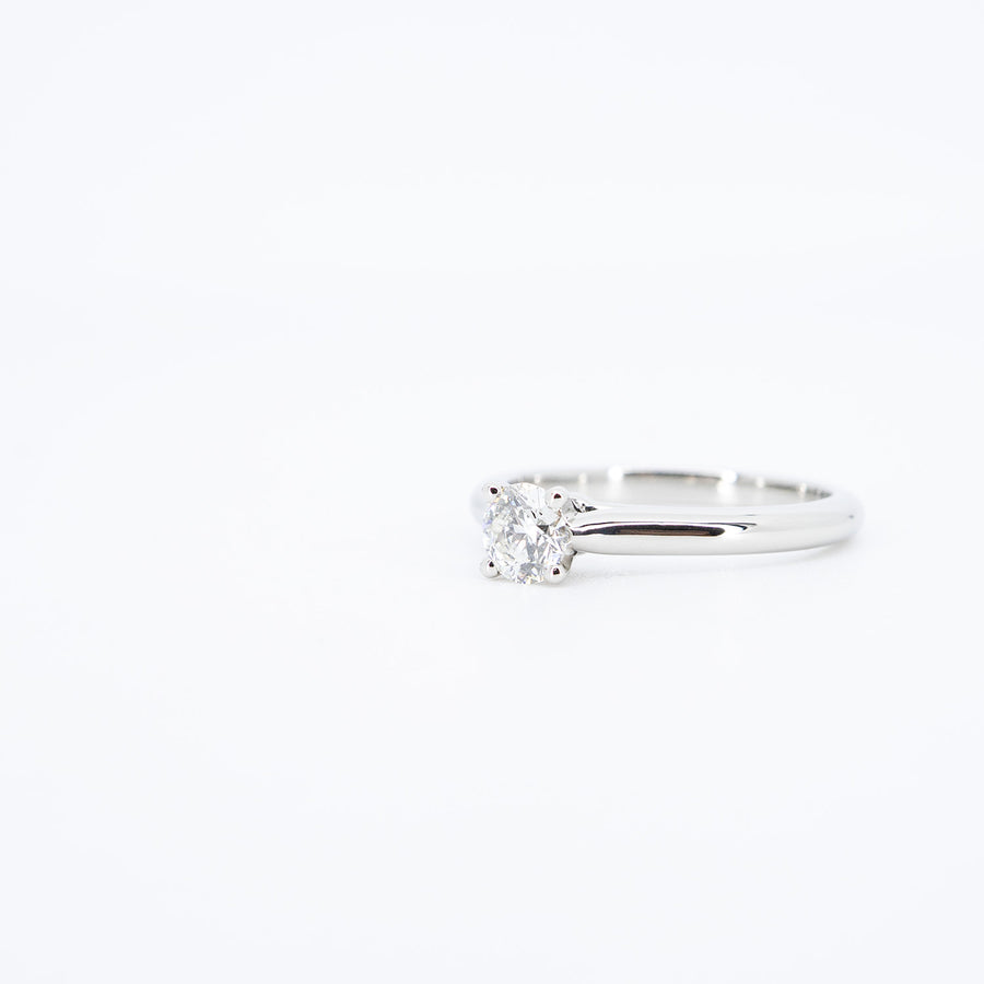 แหวน Cartier 1895 Solitaire ring 0.37ct G VVS2 Platinum950 Size 49# (Used) #vrca 0951