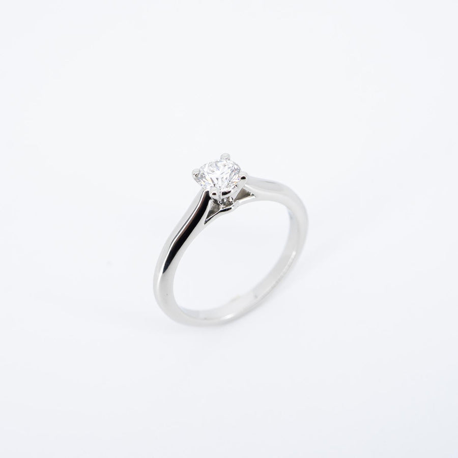 แหวน Cartier 1895 Solitaire ring 0.37ct G VVS2 Platinum950 Size 49# (Used) #vrca 0951