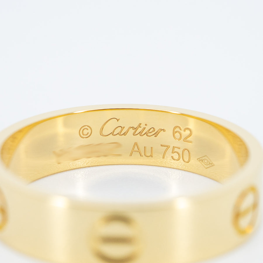 แหวน Cartier Love Ring 18K Yellow Gold Size 62# (Used) #vrcarimt 7376