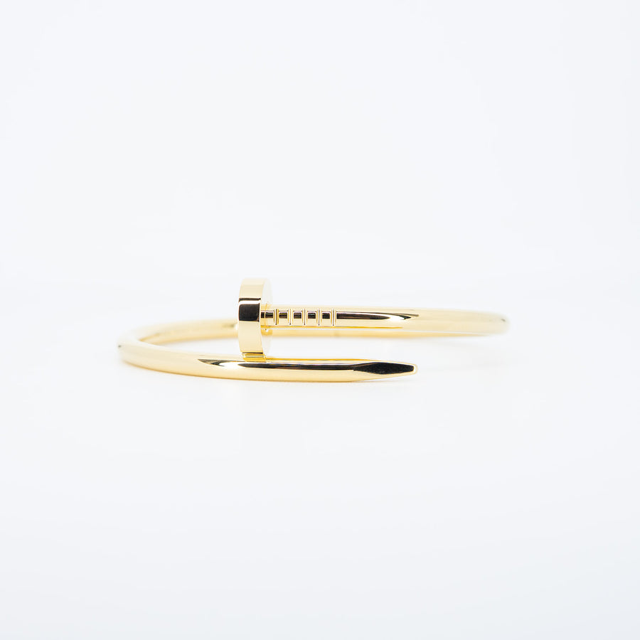 กำไลข้อมือ Cartier Juste Un Clou Bracelet 18K Yellow Gold Size 15# (Used) #vrca 0955