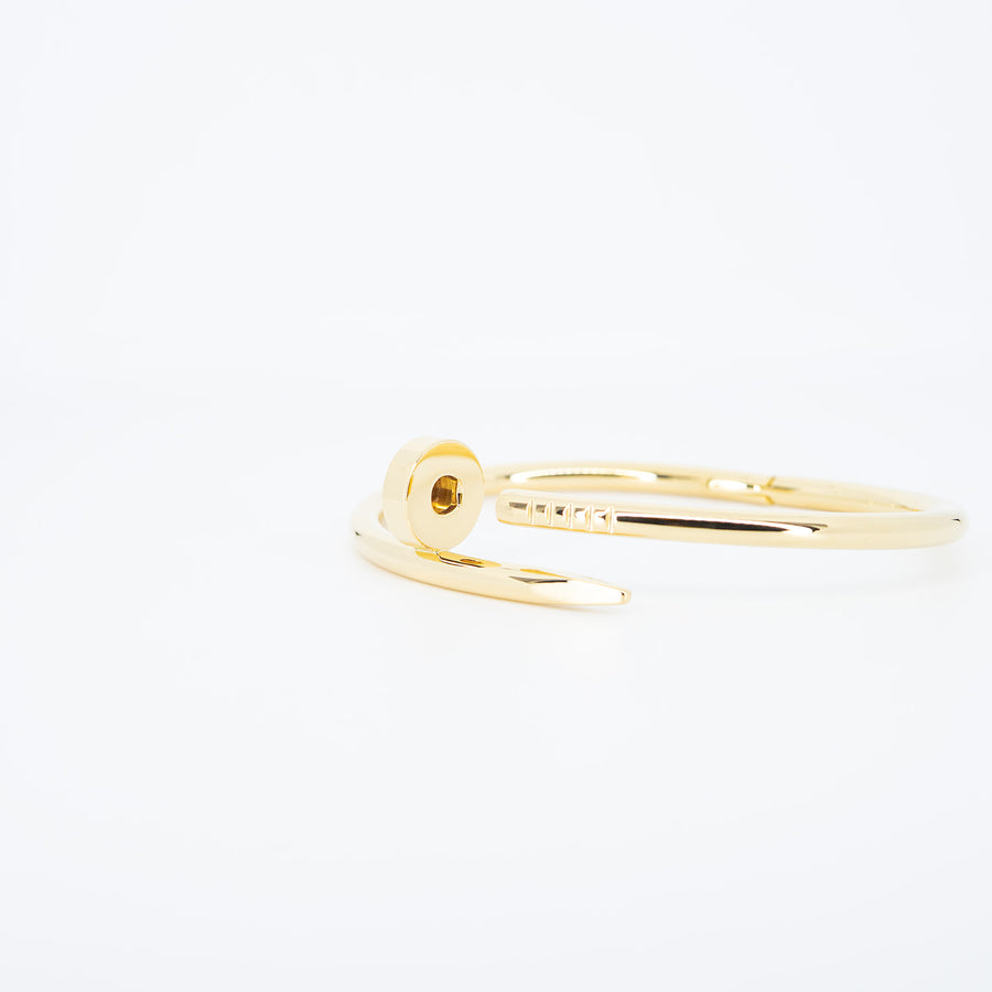 กำไลข้อมือ Cartier Juste Un Clou Bracelet 18K Yellow Gold Size 15# (Used) #vrca 0955
