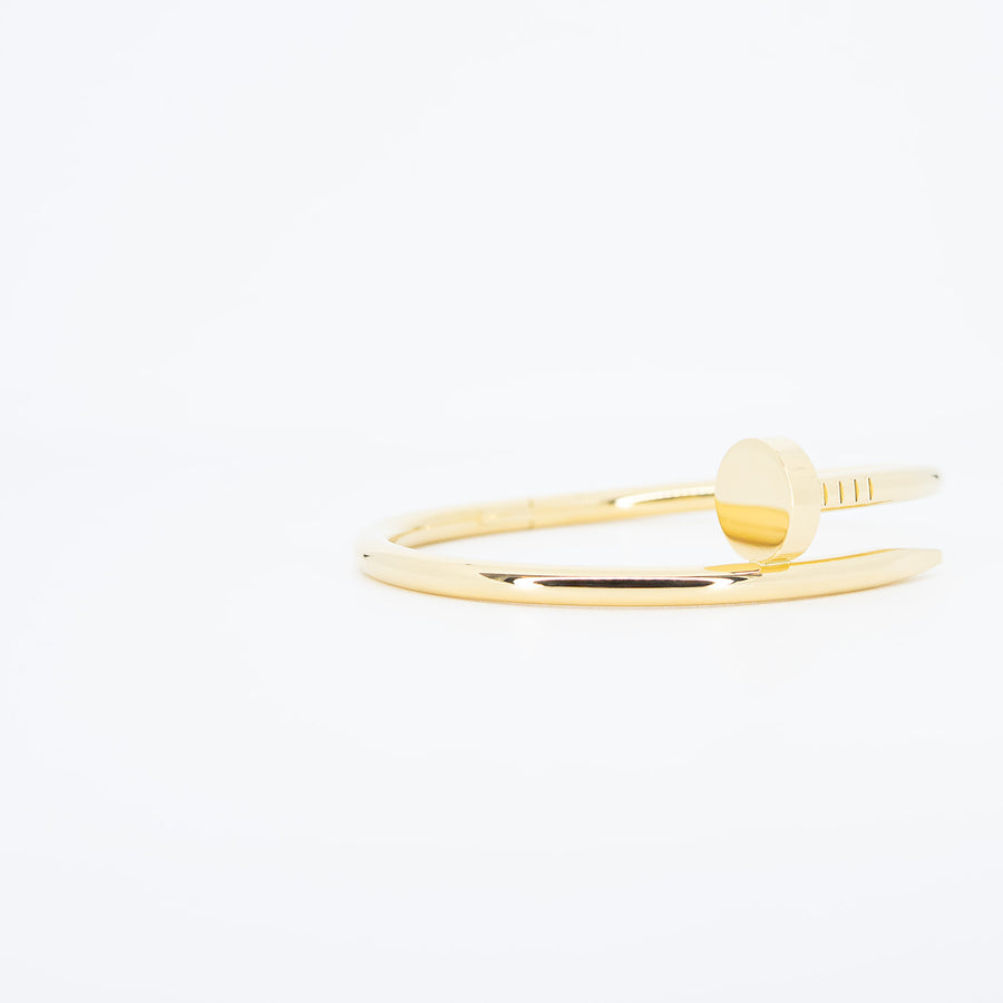 กำไลข้อมือ Cartier Juste Un Clou Bracelet 18K Yellow Gold Size 15# (Used) #vrca 0955