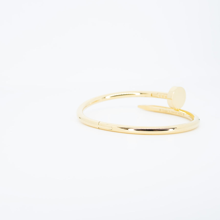 กำไลข้อมือ Cartier Juste Un Clou Bracelet 18K Yellow Gold Size 15# (Used) #vrca 0955
