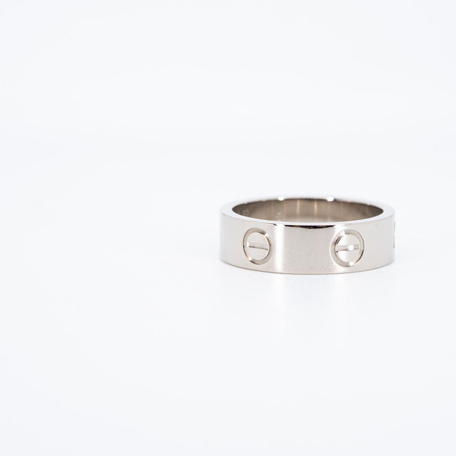 แหวน Cartier Love Ring 18K White Gold Size 52# (Used) #vrcarimt 7362