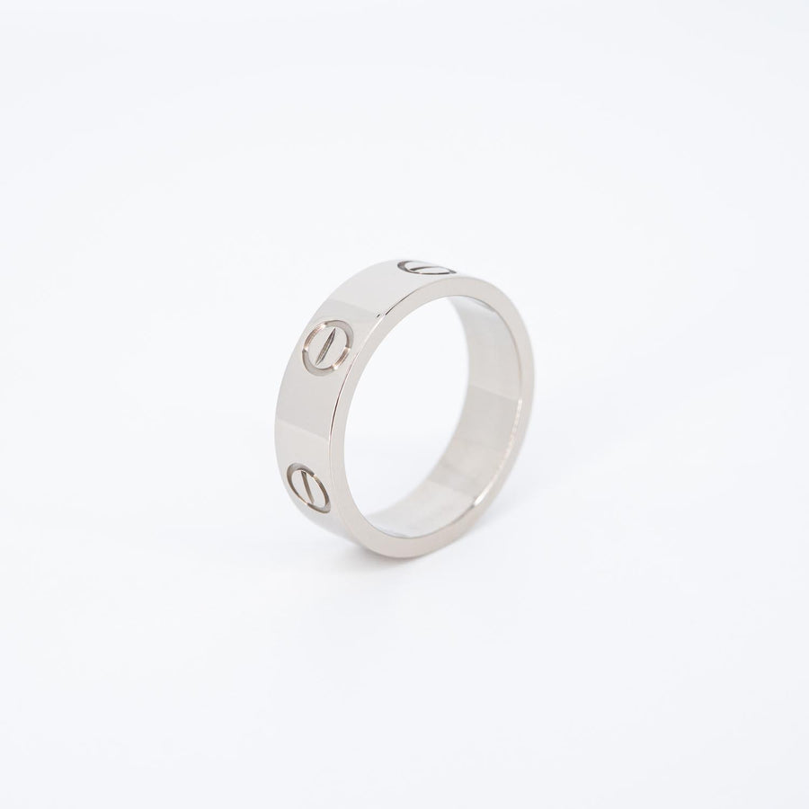 แหวน Cartier Love Ring 18K White Gold Size 52# (Used) #vrcarimt 7362