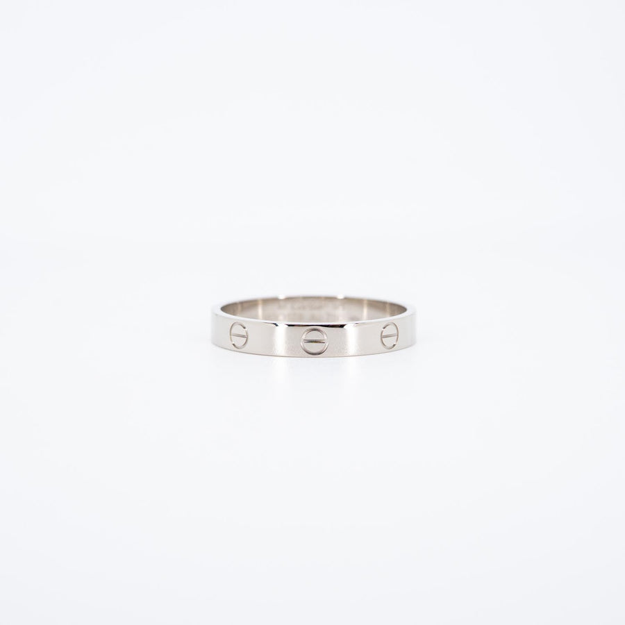 แหวน Cartier Love band 18K White Gold Size 64# (Used) #vrcarimt 7396