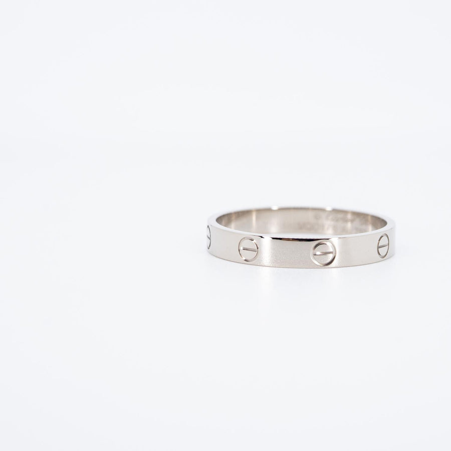 แหวน Cartier Love band 18K White Gold Size 64# (Used) #vrcarimt 7396