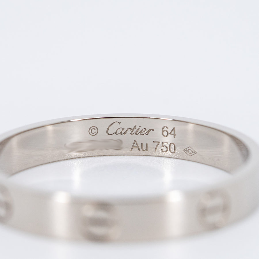 แหวน Cartier Love band 18K White Gold Size 64# (Used) #vrcarimt 7396