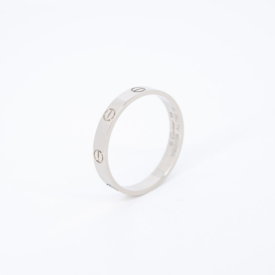 แหวน Cartier Love band 18K White Gold Size 64# (Used) #vrcarimt 7396