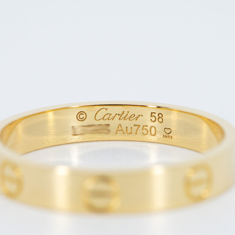 แหวน Cartier Love band 18K Yellow Gold Size 58# (Used) #vrcarimt 7402