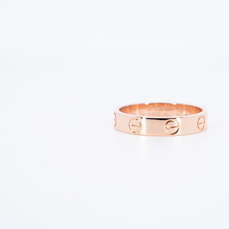 แหวน Cartier Love band 18K Rose Gold Size 51# (Used) #vrca 0956