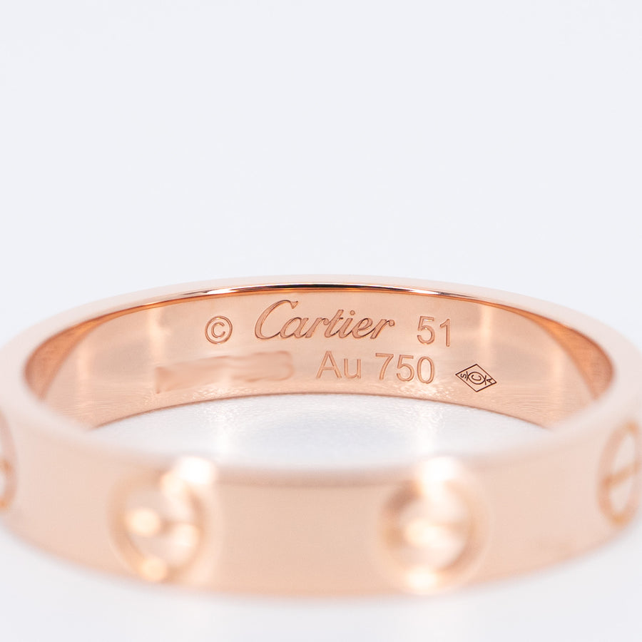 แหวน Cartier Love band 18K Rose Gold Size 51# (Used) #vrca 0956
