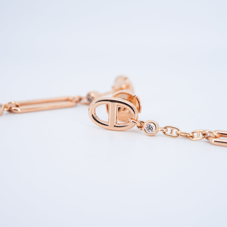ต่างหู Hermes Chaine d'ancre Chaos ต่างหู 18K Rose Gold (Used) #vrhe 0953