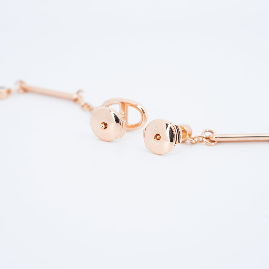 ต่างหู Hermes Chaine d'ancre Chaos ต่างหู 18K Rose Gold (Used) #vrhe 0953