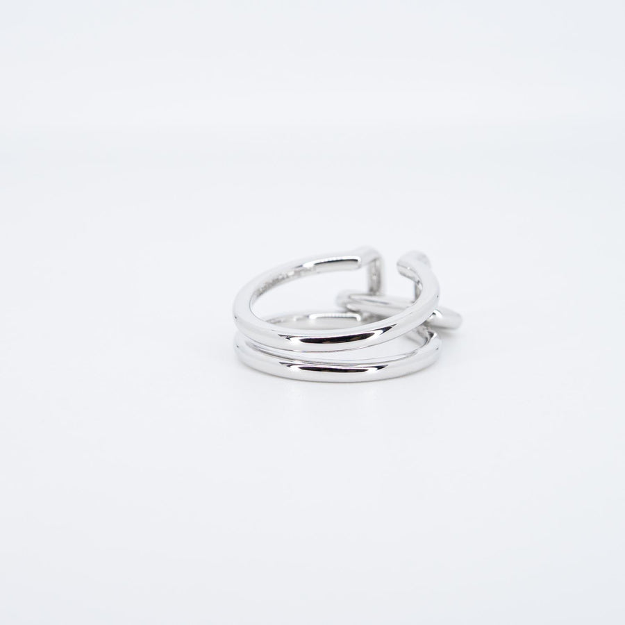 vrtirimt 7417 16/09/25 Tiffany &amp; Co. Tiffany HardWear แหวนเงินแท้สองวง #T4