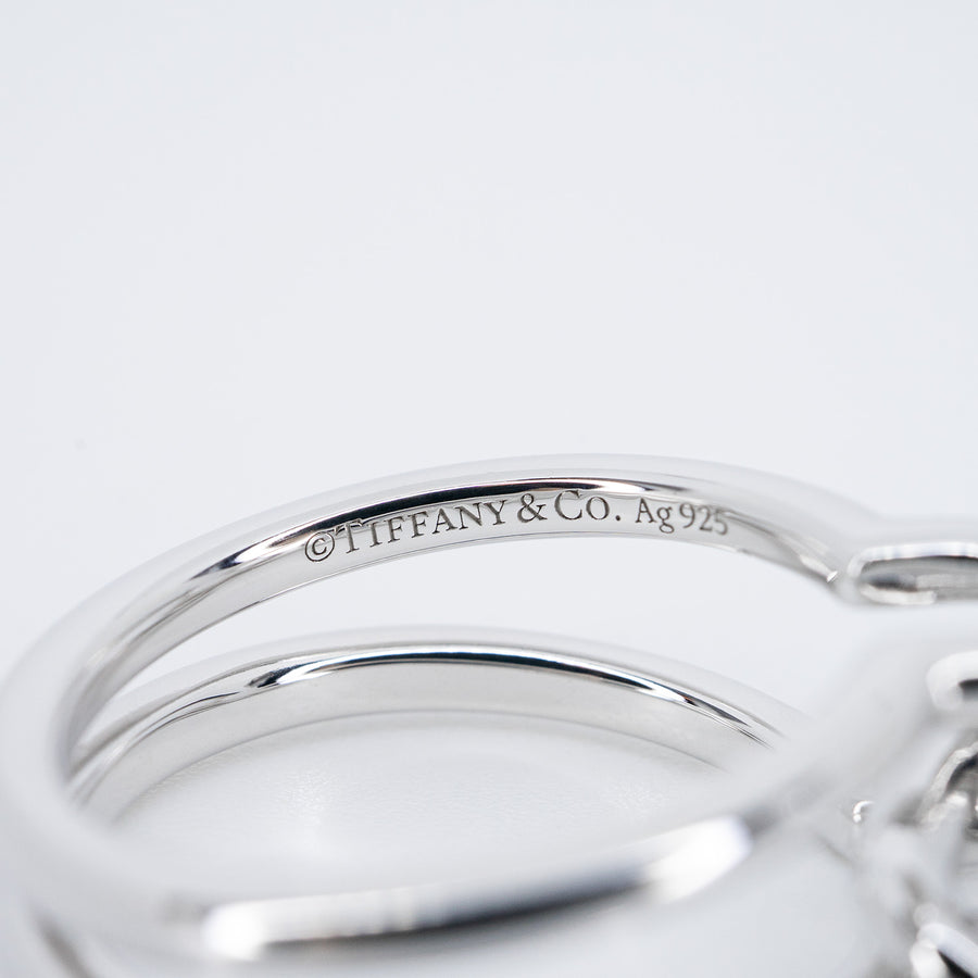 vrtirimt 7417 16/09/25 Tiffany &amp; Co. Tiffany HardWear แหวนเงินแท้สองวง #T4