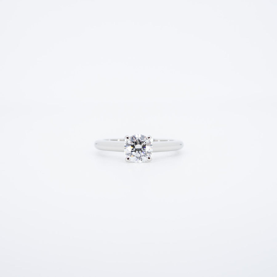 vrcar 7456 24/09/25 Cartier 1895 solitaire, เพชรเหลี่ยมเกสร 1.03 1.03ct G VVS1 pt950 2017 55 #T3