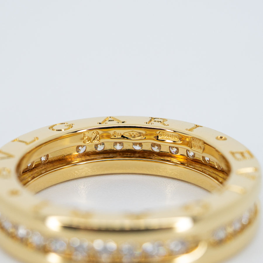 vrbvrimt 7453 24/09/25 Bvlgari B.zero1 1band with Pave Diamond Eternity ring yg 52 #T3