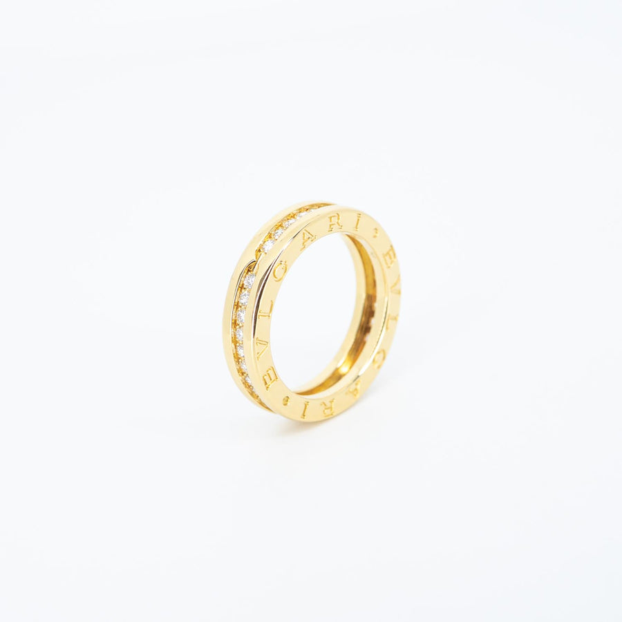 vrbvrimt 7453 24/09/25 Bvlgari B.zero1 1band with Pave Diamond Eternity ring yg 52 #T3