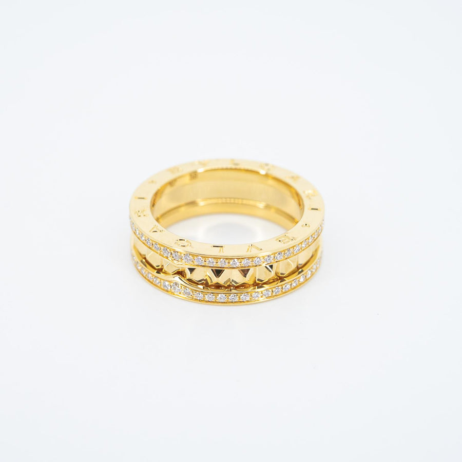 vrbvrHIT 7455 24/09/25 Bvlgari B.zero1 Rock one-band ring with studded Spiral set with Pavé diamonds on the edges yg 2022 กล่องและการ์ด 58 #T3